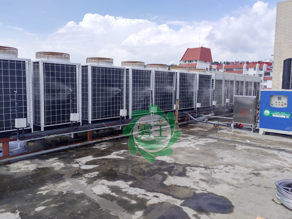星欧注册空调机组微雾降温系统在青大附院市南院成功安装运行