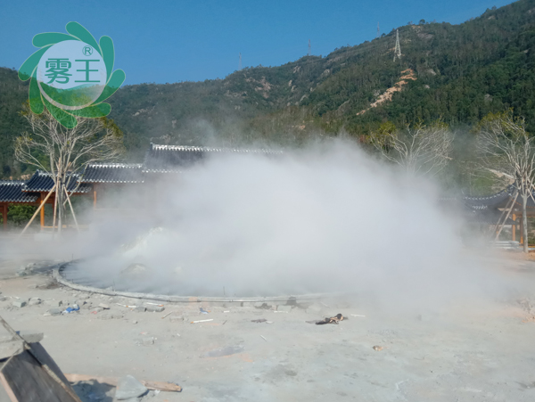 杭州星欧携手浙江城建设计院安装合作社景观人造雾系统案例