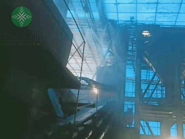 杭州星欧为松桃鑫旺锰业选矿车间安装喷雾降尘系统案例