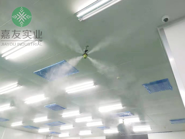 新盛超净化系统有限公司安装杭州星欧电子车间干雾加湿器