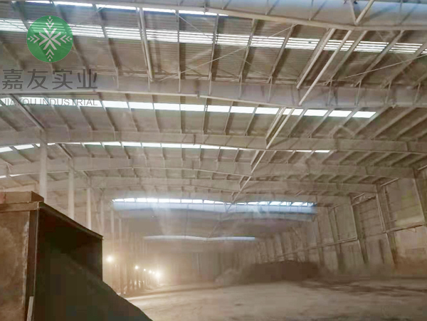 建材厂安装杭州星欧“星欧注册”喷雾降尘系统案例 建材厂安装杭州星欧“星欧注册”喷雾降尘系统案例