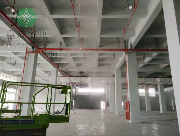 嘉兴市豪能科技包装车间高压微雾加湿器安装案例 嘉兴市豪能科技包装车间高压微雾加湿器安装案例