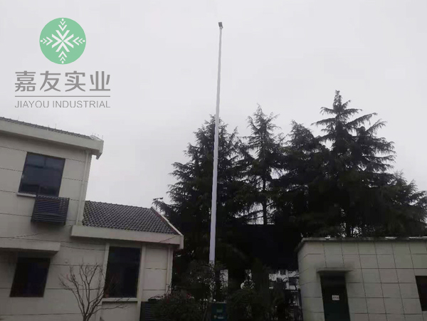 杭州星欧走进南浔|旋转雾桩降尘系统助力城市道路扬尘治理