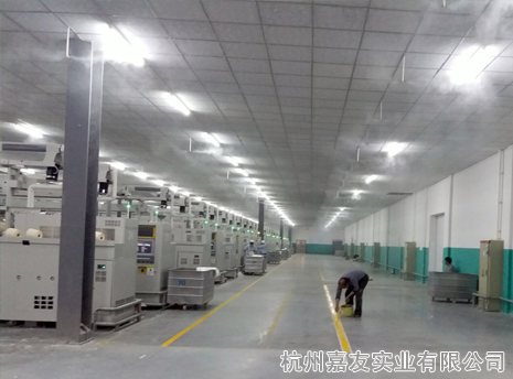 兰溪纺织厂络筒车间高压微雾加湿案例 兰溪纺织厂络筒车间高压微雾加湿案例