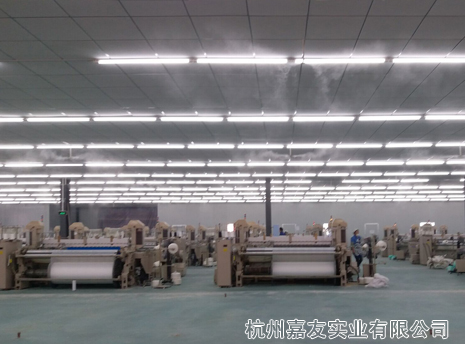 湖北黄岗市纺织公司高压微雾加湿案例 湖北黄岗市纺织公司高压微雾加湿案例