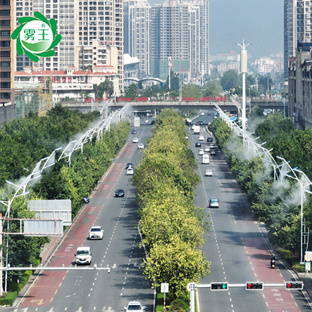 路灯杆喷雾除尘系统 路灯杆喷雾除尘系统