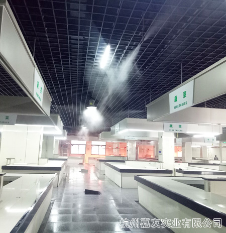 星欧注册喷雾降温设备安装图片