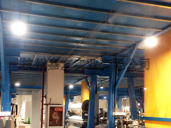 浙江西大门纺织车间高压微雾加湿系统案例 浙江西大门纺织车间高压微雾加湿系统案例