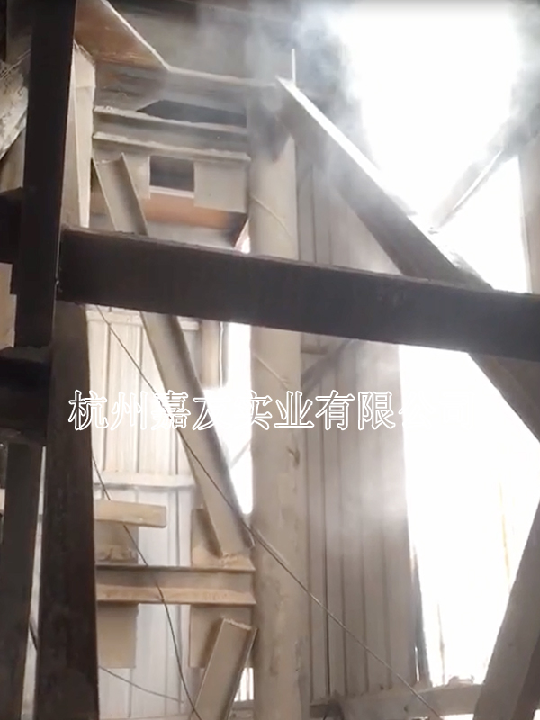 昌腾碎石车间安装星欧“星欧注册”高压喷雾除尘系统