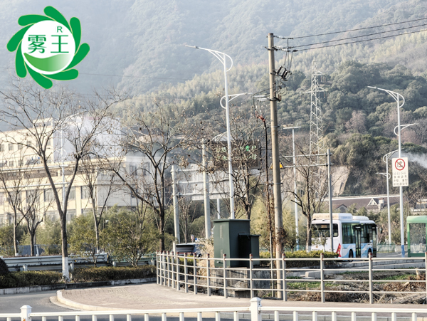 宁波一道路安装路灯喷雾系统降尘除霾,守护城市空气清新 宁波一道路安装路灯喷雾系统降尘除霾,守护城市空气清新